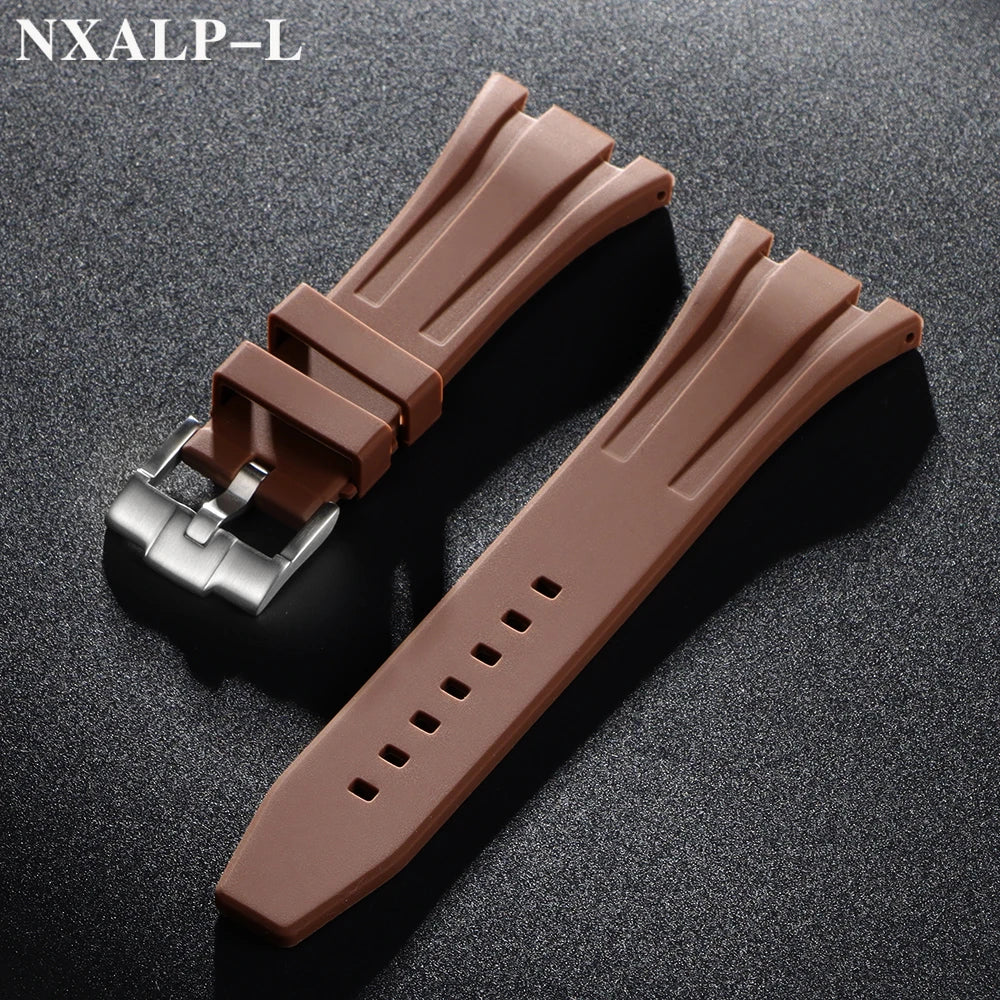 Rubber Silicone Watch Band 26mm 27mm 28mm 30mm for AP Royal Oak Offshore 15400 26470 15703 Strap for GA2100 Bracelet Accessories