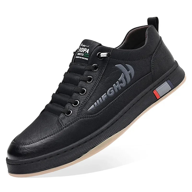 New Designer Cow Leather Sneakers for Men Designer Soft Sole Breathable Sports Shoes Man Fashion Casual Light Zapatos De Hombre