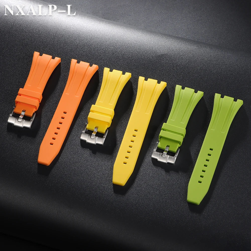 Rubber Silicone Watch Band 26mm 27mm 28mm 30mm for AP Royal Oak Offshore 15400 26470 15703 Strap for GA2100 Bracelet Accessories