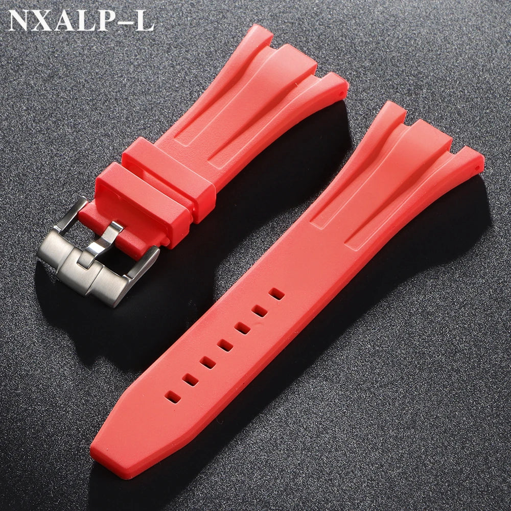 Rubber Silicone Watch Band 26mm 27mm 28mm 30mm for AP Royal Oak Offshore 15400 26470 15703 Strap for GA2100 Bracelet Accessories