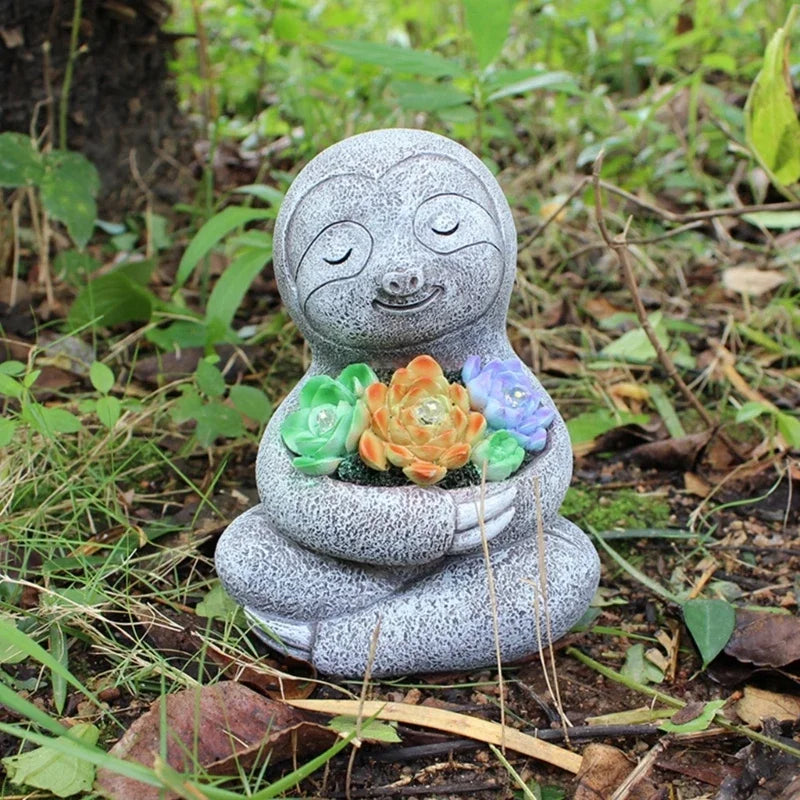 Flower Pot Silicone Mold Succulent Planter Concrete Mold Sloth Concrete Cement Mold for DIY Pen Holder,Home Decorations