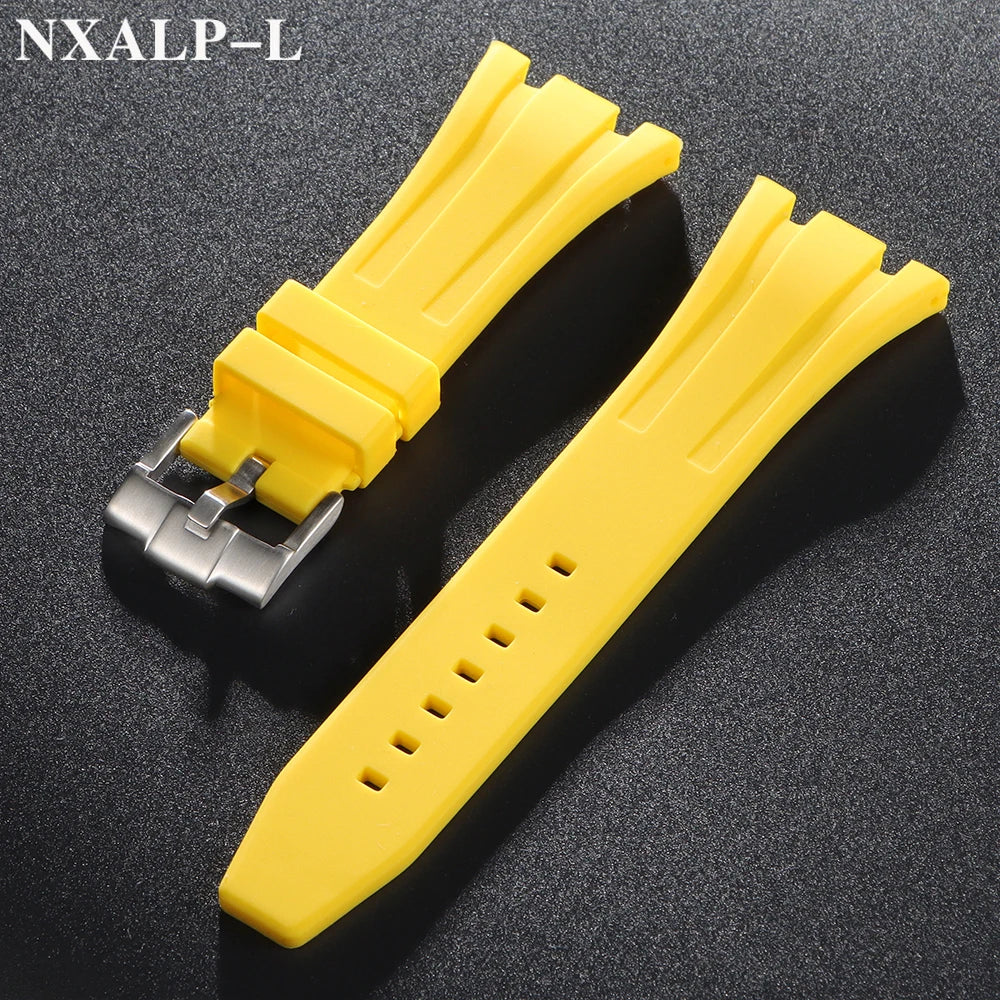 Rubber Silicone Watch Band 26mm 27mm 28mm 30mm for AP Royal Oak Offshore 15400 26470 15703 Strap for GA2100 Bracelet Accessories