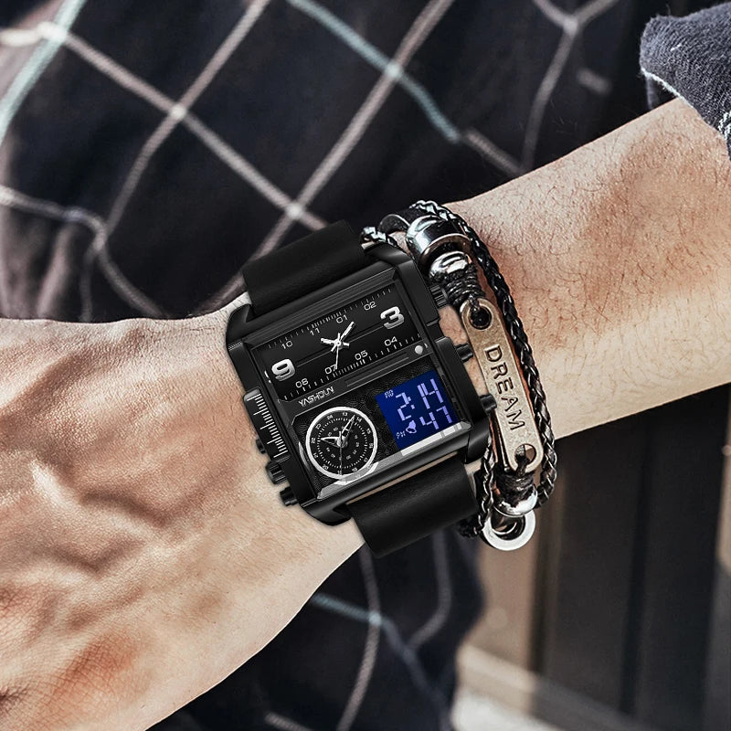 Men's Sports Watch Top Luxury Brand Military Digital Watch Men's Multi functional Quartz Sports Watch