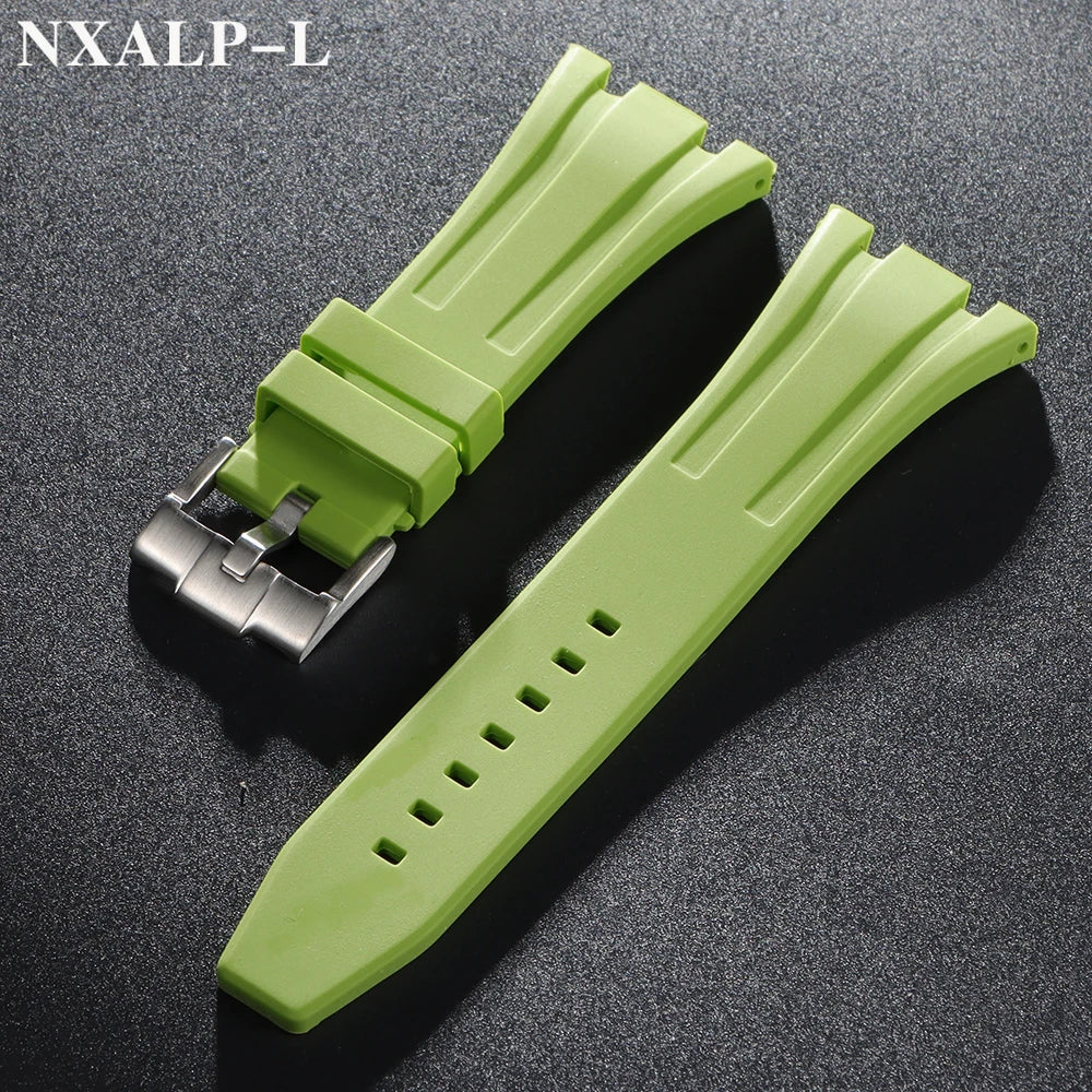 Rubber Silicone Watch Band 26mm 27mm 28mm 30mm for AP Royal Oak Offshore 15400 26470 15703 Strap for GA2100 Bracelet Accessories