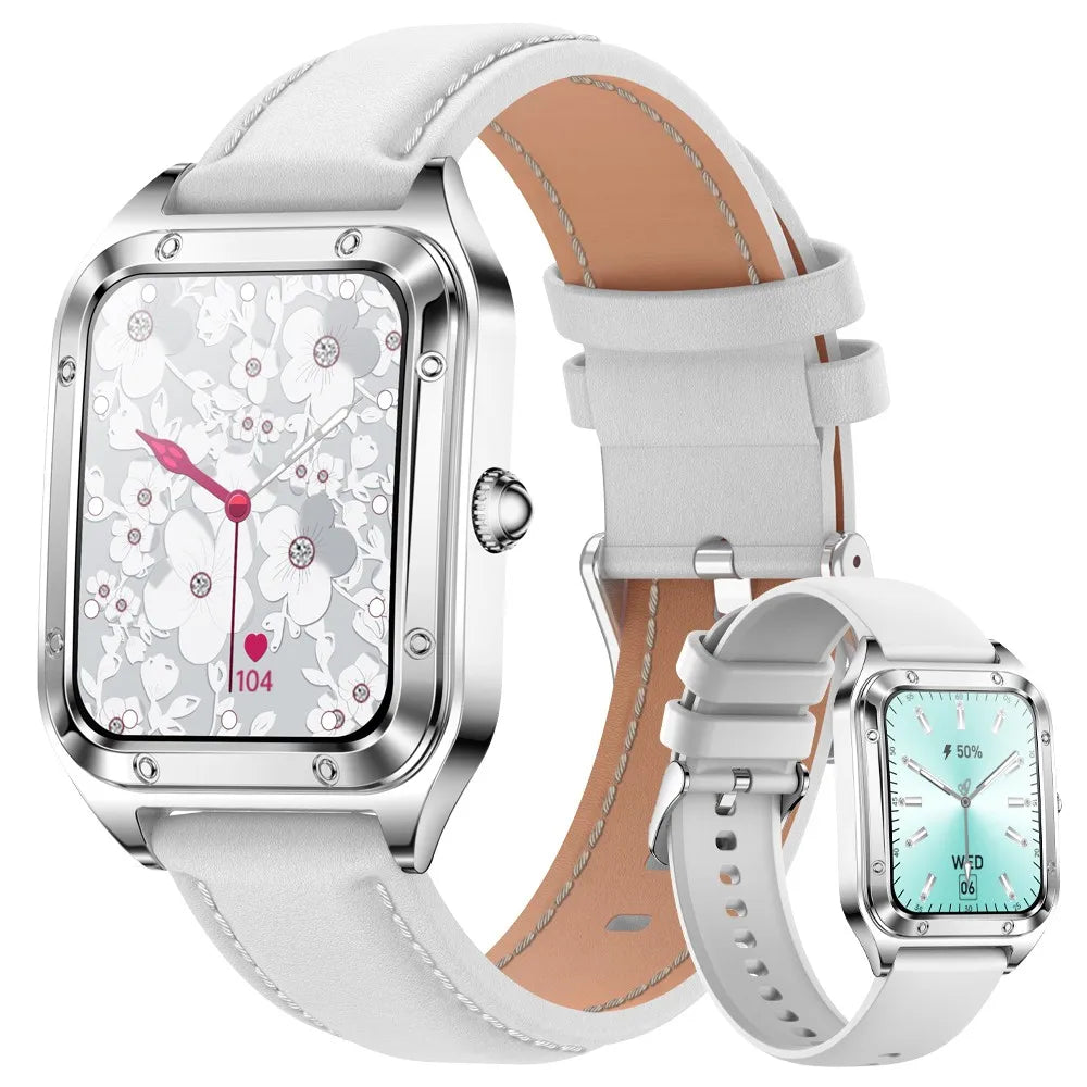 LIGE Smart Watch Woman Sport Fitnes AI Voice Control Full Touch Bracelet Bluetooth Call Waterproof For Fashion Ladies Smartwatch