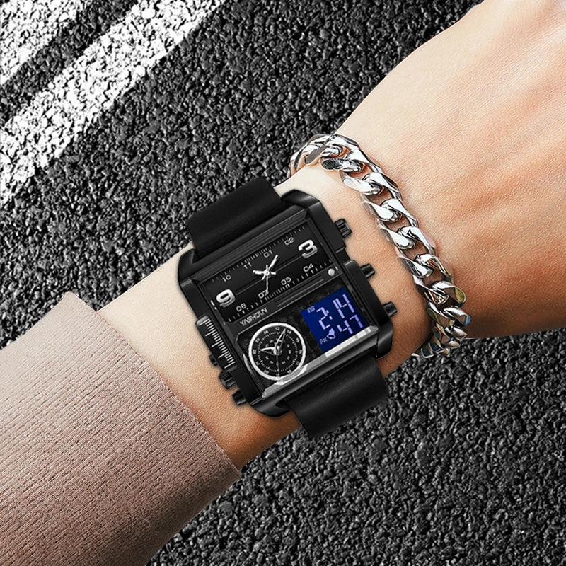 Men's Sports Watch Top Luxury Brand Military Digital Watch Men's Multi functional Quartz Sports Watch